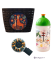 DÁRKOVÁ SADA / košík a zvonek (žirafy) / lahev Cyklovýlet (zelené víčko)