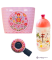 DÁRKOVÁ SADA / košík a zvonek (květiny) / lahev Cyklovýlet (růžové víčko)
