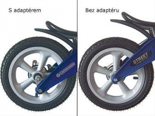 neobycejne.cz - odrážedlo FirstBike - s adaptérem a bez adaptéru